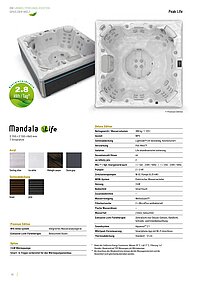 Kleinansicht des Datenblattes für den Whirlpool Mandala Life von Wellis