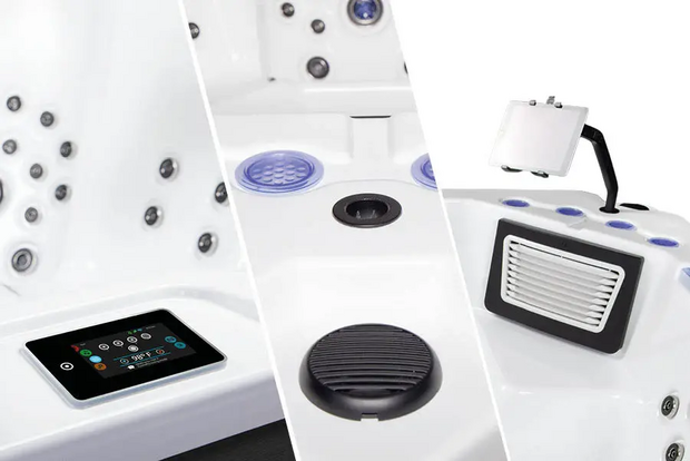 Tablethalter am Whirlpool 