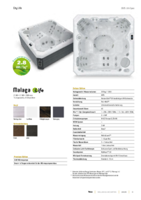 Datenblatt Malaga Life