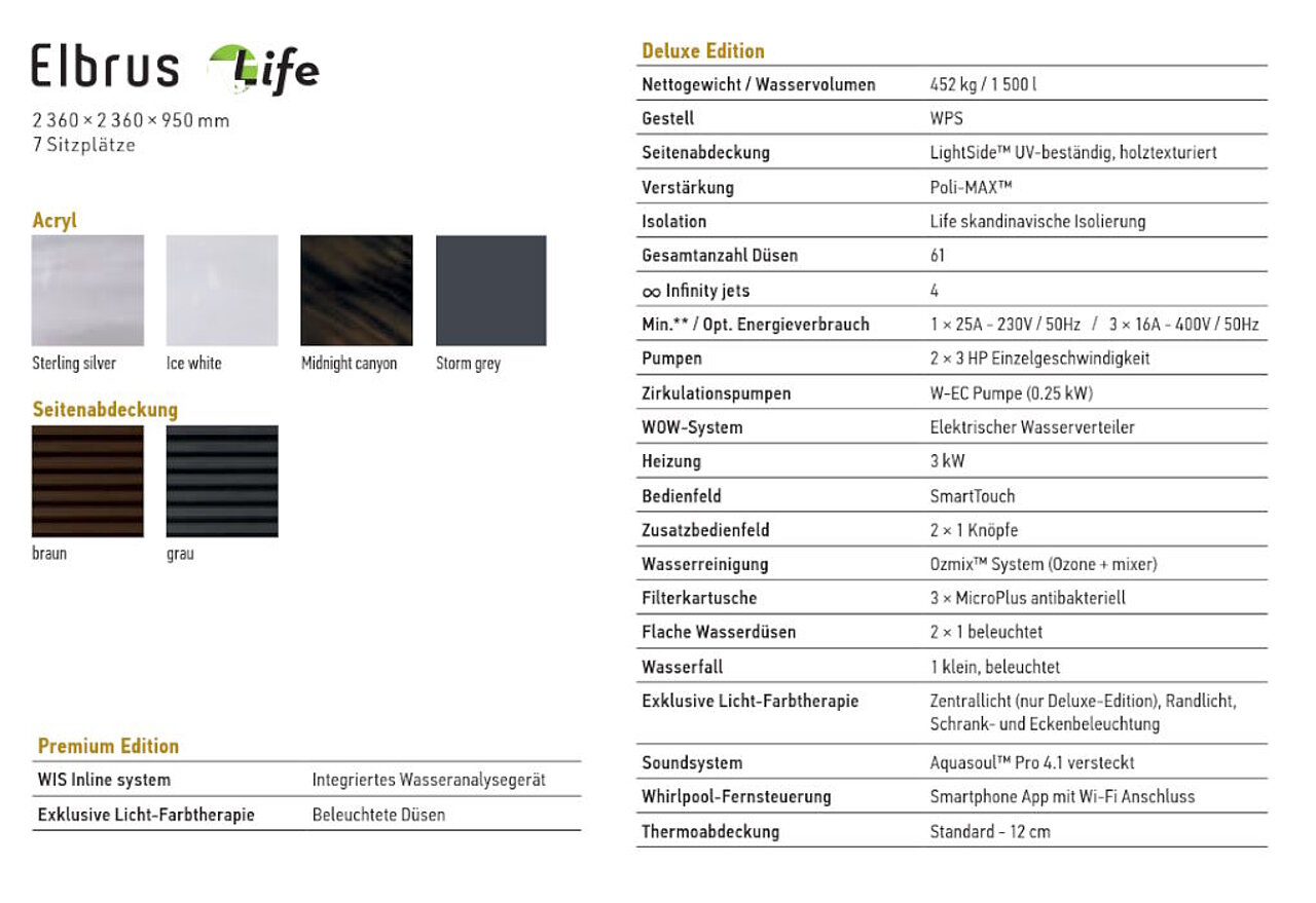 Datenblatt Elbrus Life