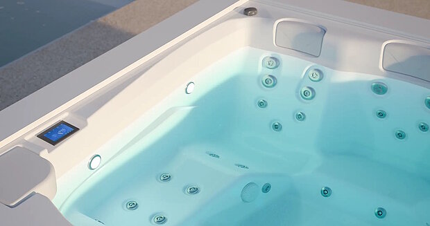 Whirlpool Serenity Nahaufnahme der Massageliege