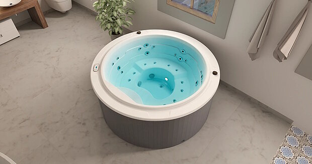 Whirlpool Aquavia Sundown befüllt von oben