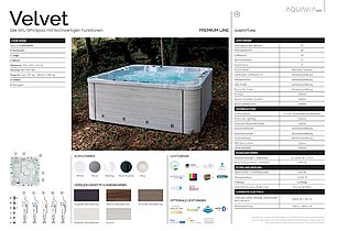 Miniaturansicht des Datenblattes fürden Whirlpool Velvet von Aquavia