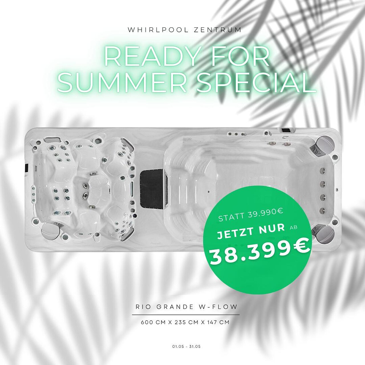 Werbebanner für SwimSpa Rio Grande