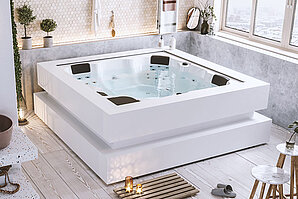 Eckiger Whirlpool Aquavia