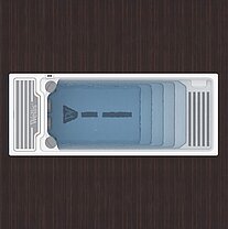 SwimSpa Wellis Beach Club in Farbe IceWhite von oben