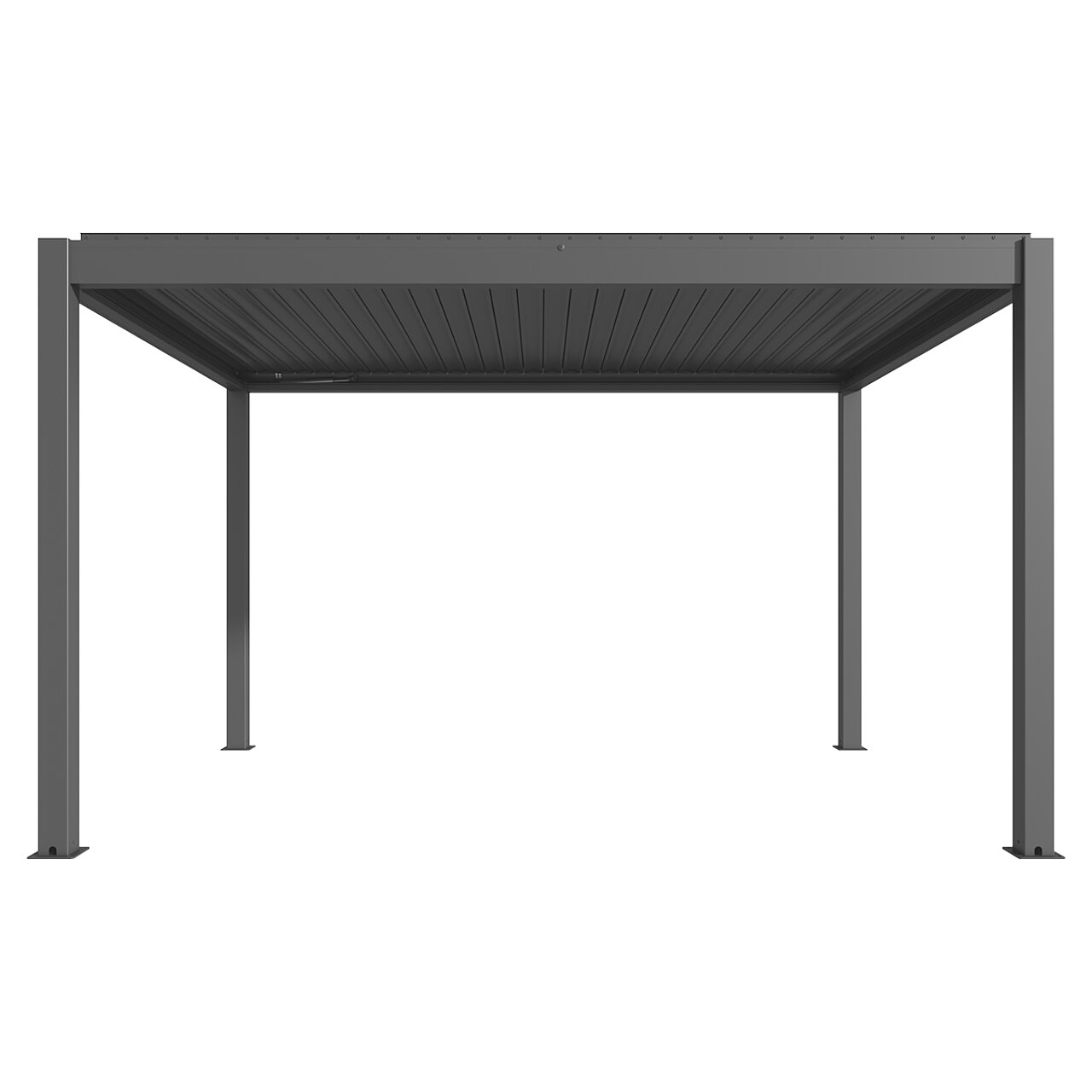 Pergola MotionFlex 400 von Wellis – hochwertige und flexible Überdachung für Whirlpools, die optimalen Schutz bietet und mit ihrem modernen Design eine elegante Atmosphäre im Außenbereich schafft.