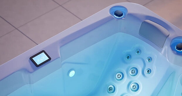 Detailaufnahme eines massageplatzes im Whirlpool