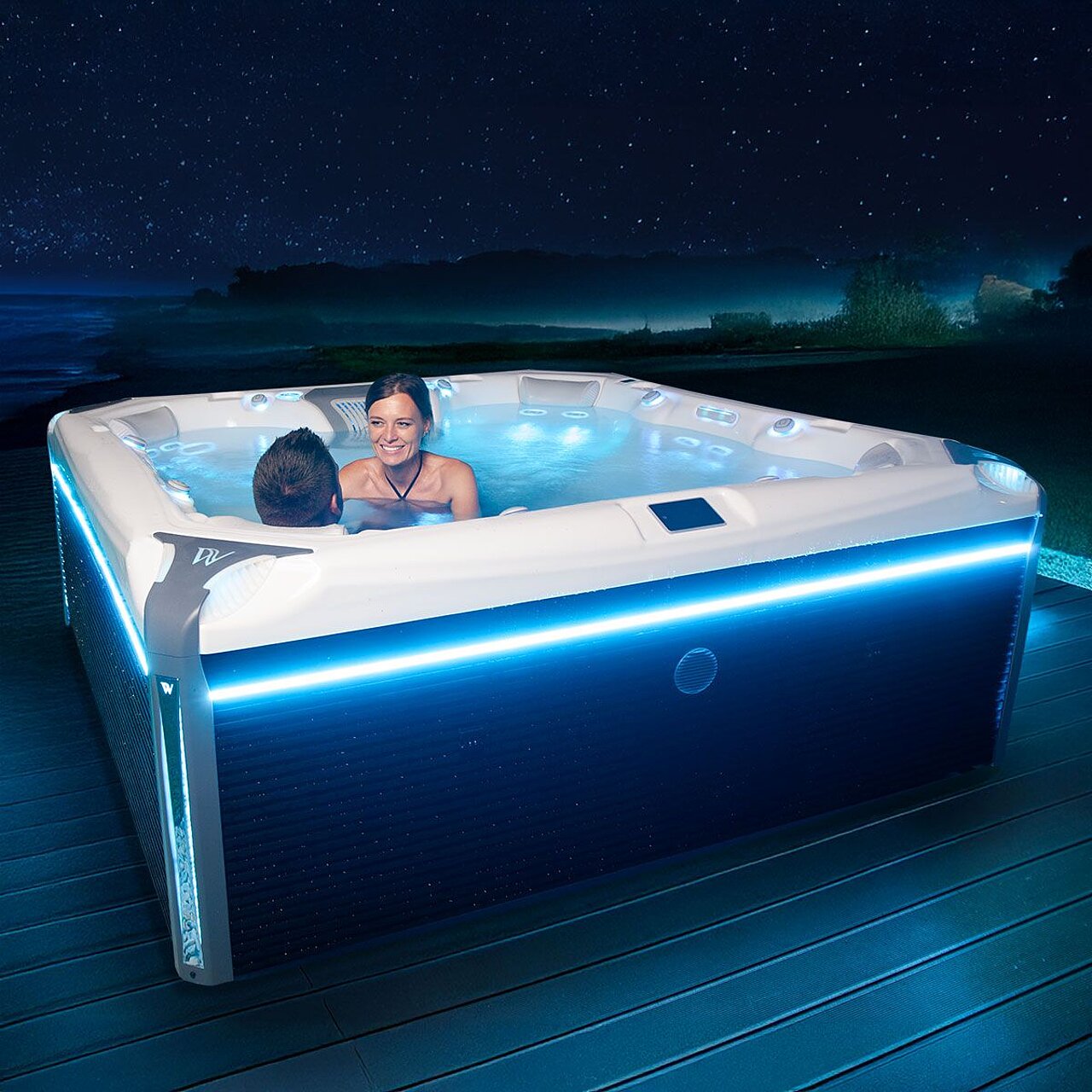 Whirlpool Wellis Elbrus mit Beleuchtung 